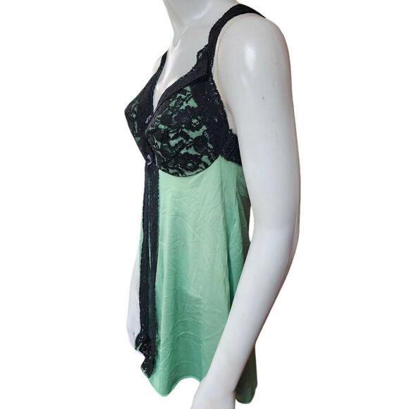 Vintage Cattani of California Green & Black Babydoll (36) - Picture 2 of 6